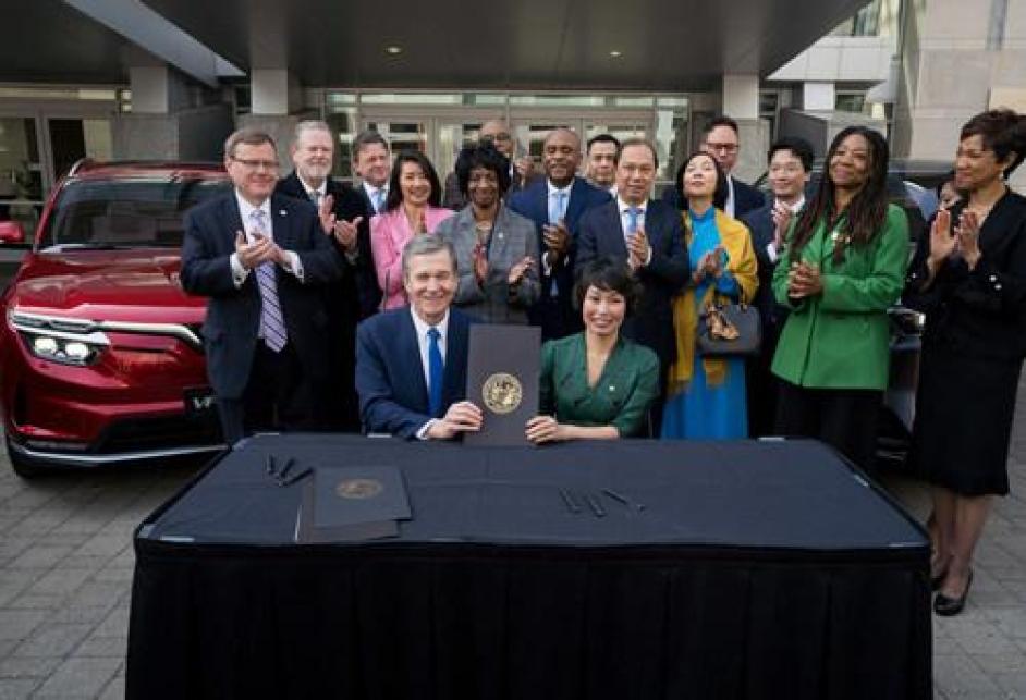 VINFAST TO BUILD EV FACTORY IN NORTH CAROLINA